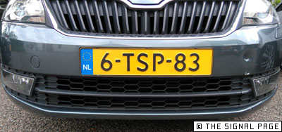 Nummerplaat combinatie 6-TSP-83