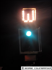 Groen route indicator W